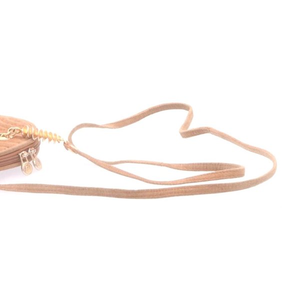 RARE Fendi Caramel Quilted Suede 2-way Purse with a 'Pasta' or 'Noodle' Design - Picture 4 of 14